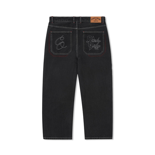 Cash Only Halftime Denim Jeans, Distressed Black