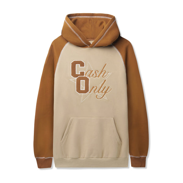 Cash Only Halftime Raglan Pullover Hood, Cognac / Tan
