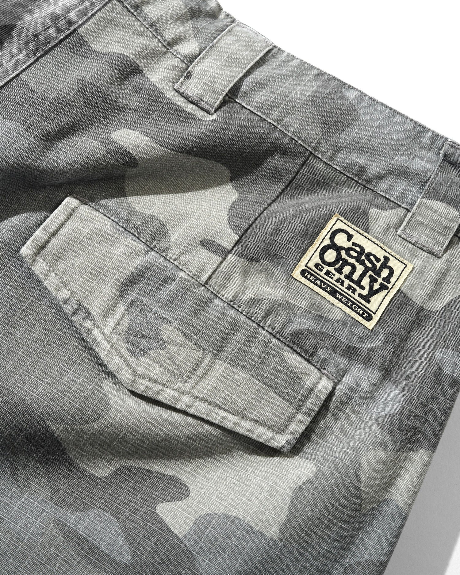 Halfway Shorts, Grey Camo Ripstop