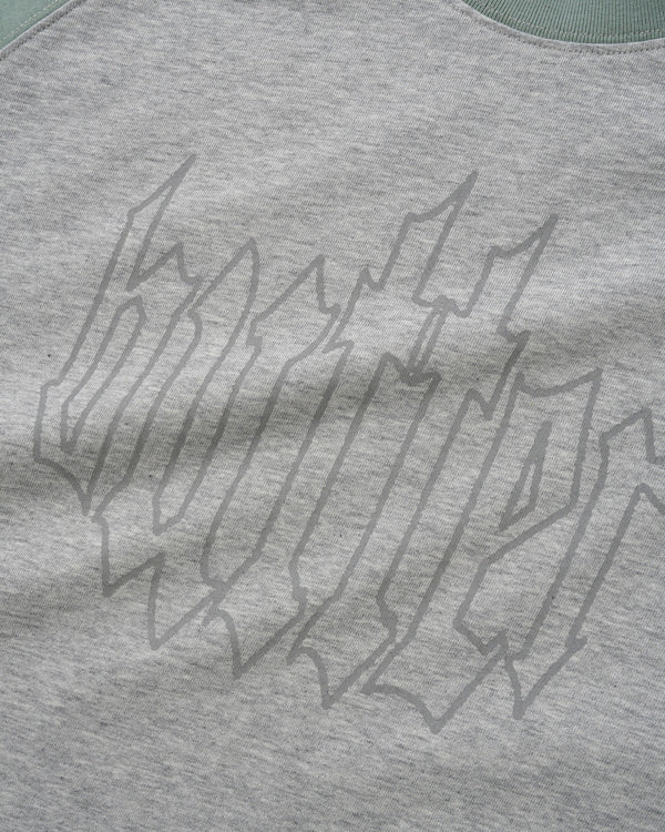 Butter Goods Harvest Raglan Tee, Mint / Heather