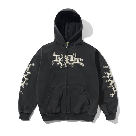 Heatwave Zip-Thru Hood, Washed Black