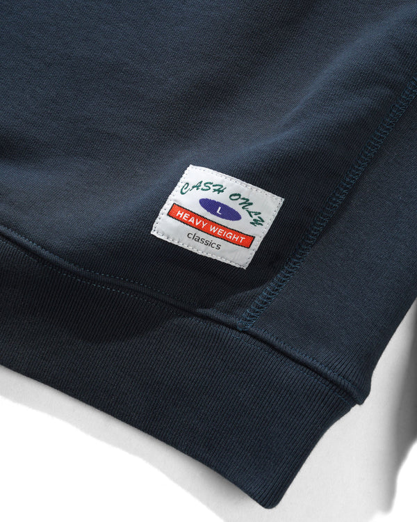 Cash Only Heavy-Weight Crewneck, Navy
