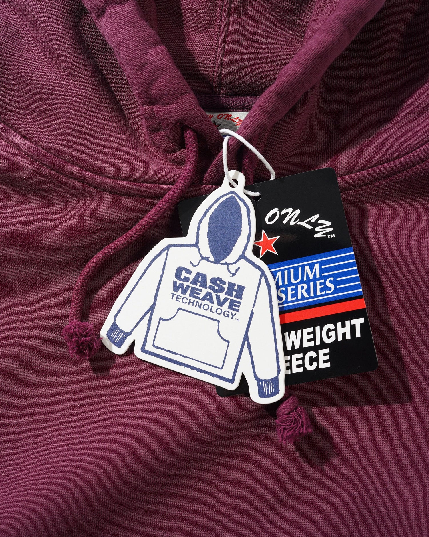 Heavy-Weight Pullover Hood, Berry