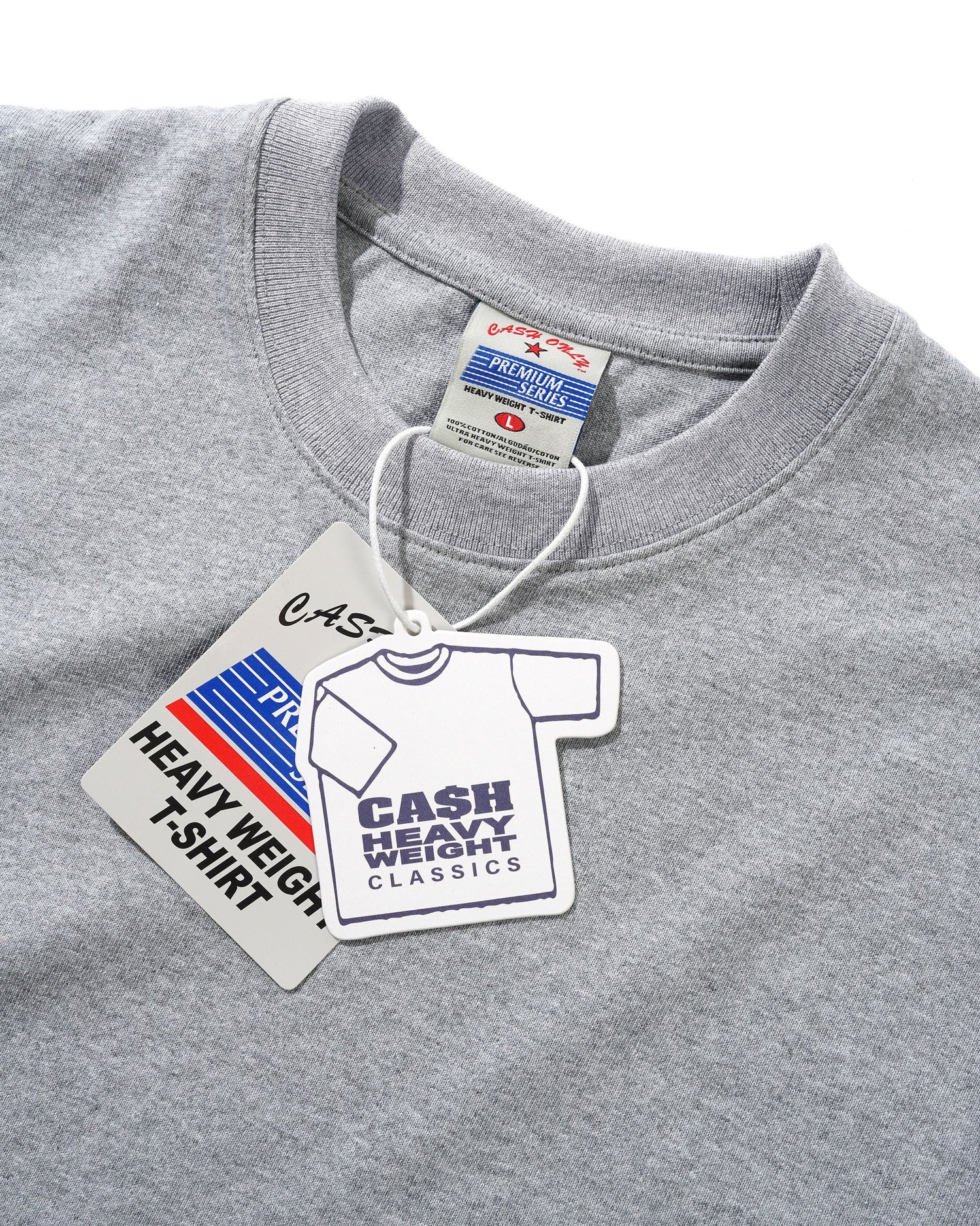 Heavy-Weight Tee, Heather Grey