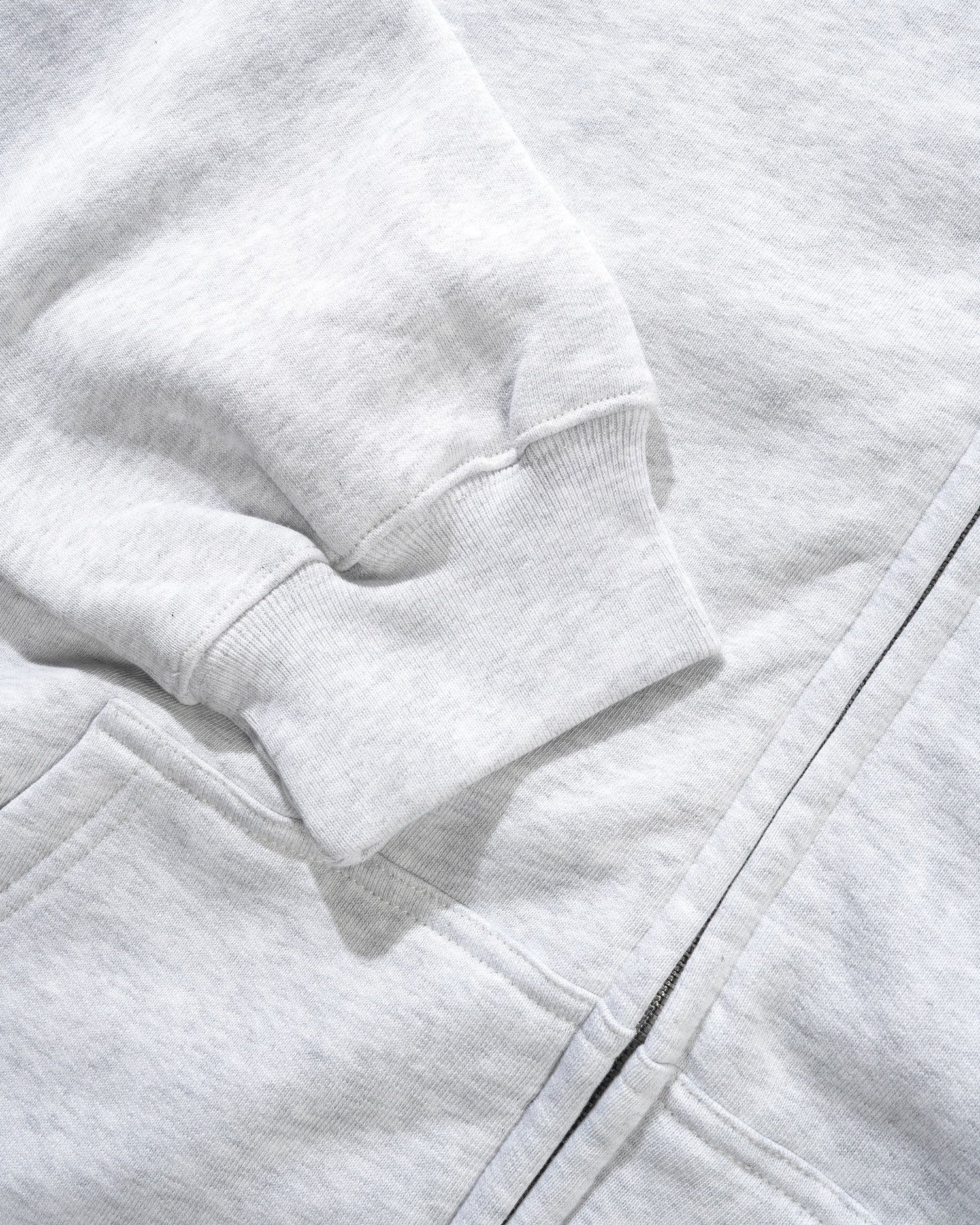 Heavy-Weight Zip-Thru Hood, Ash