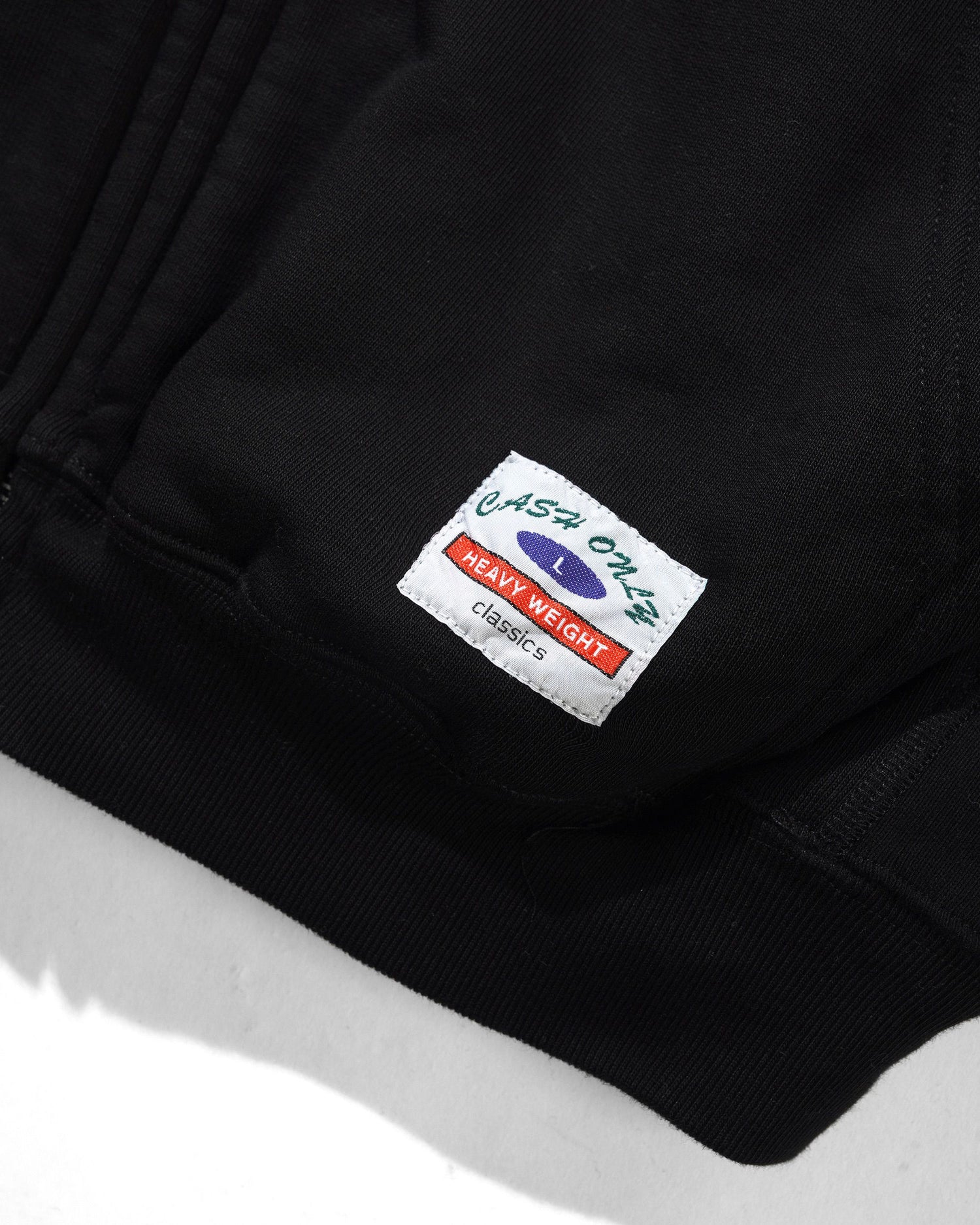 Heavy-Weight Zip-Thru Hood, Black