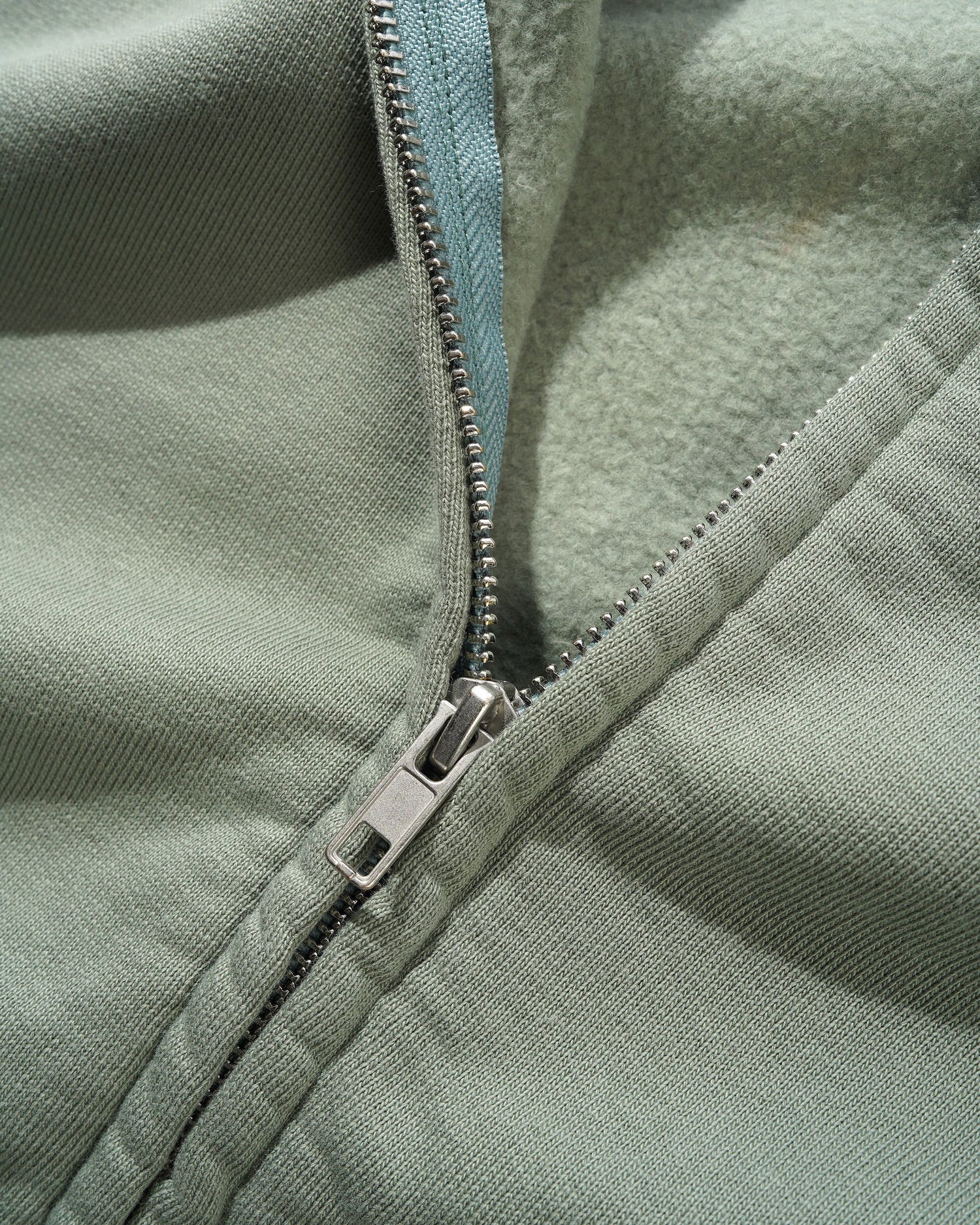 Heavy-Weight Zip-Thru Hood, Dull Sage