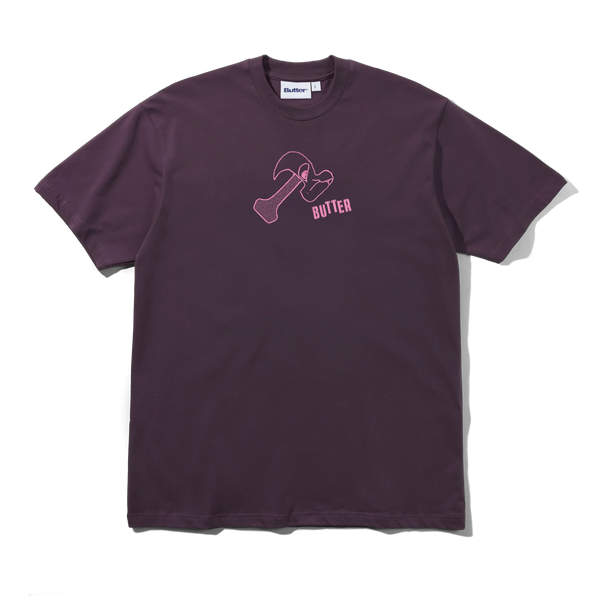 Butter Goods Heavy Tee, Eggplant