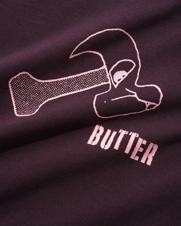 Butter Goods Heavy Tee, Eggplant