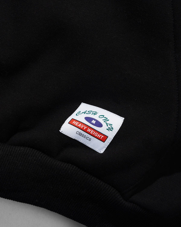 Cash Only Heavy-Weight Basic Pullover Hood, Black