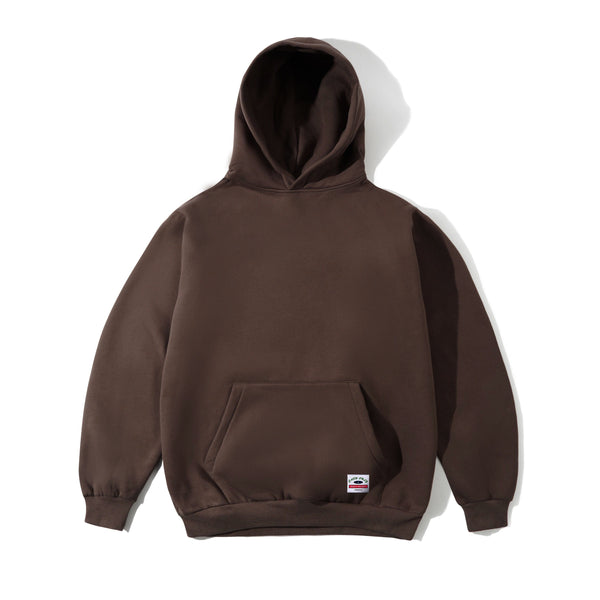 Cash Only Heavy Weight Basic Pullover Hood, Umber