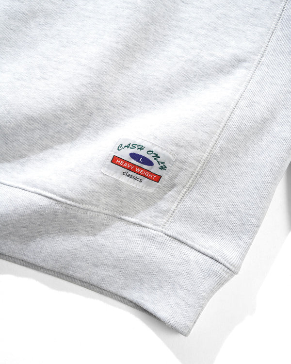 Cash Only Heavy-Weight Crewneck, Ash