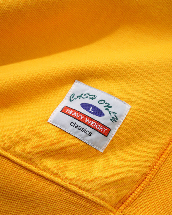 Cash Only Heavy-Weight Crewneck, Gold
