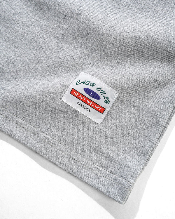 Cash Only Heavy-Weight Tee, Heather Grey