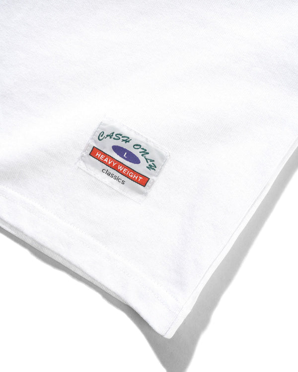 Cash Only Heavy-Weight Tee, White