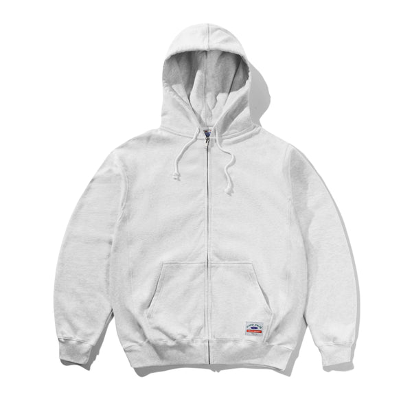 Cash Only Heavy-Weight Zip-Thru Hood, Ash