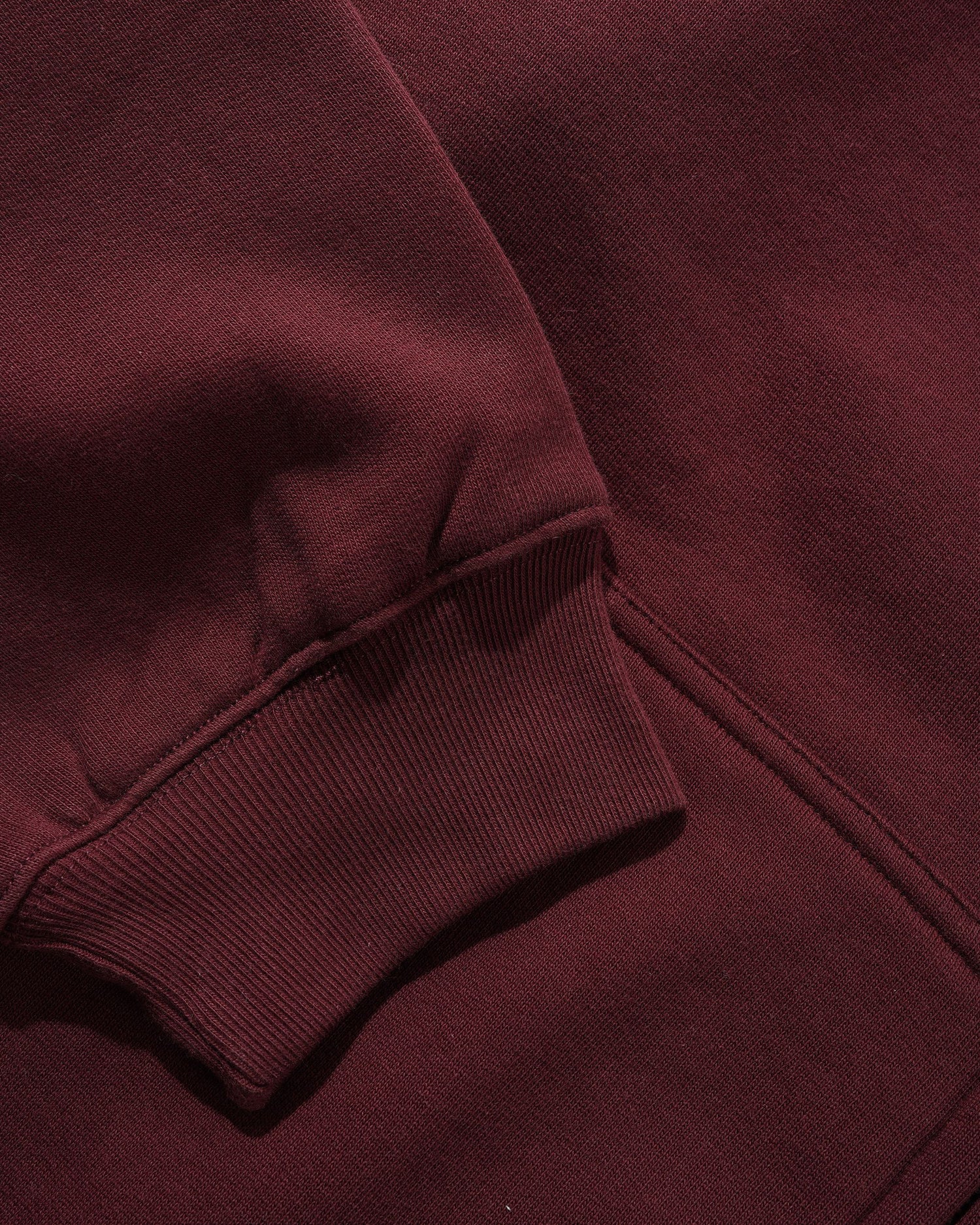 Heavy-Weight Zip-Thru Hood, Burgundy