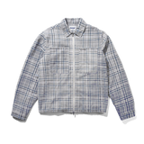 Herringbone Zip Jacket, Washed Plaid