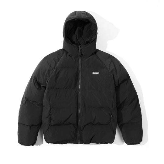 Hooded Puffer Jacket, Black