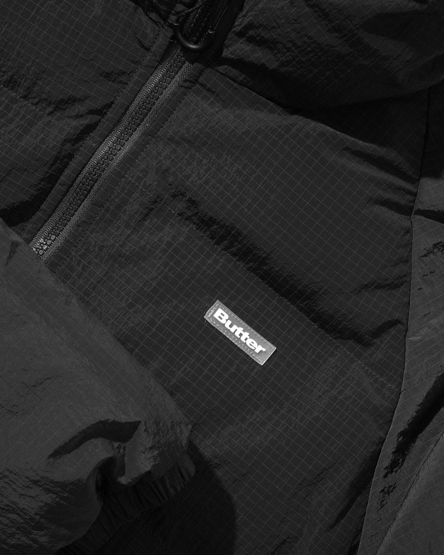 Hooded Puffer Jacket, Black