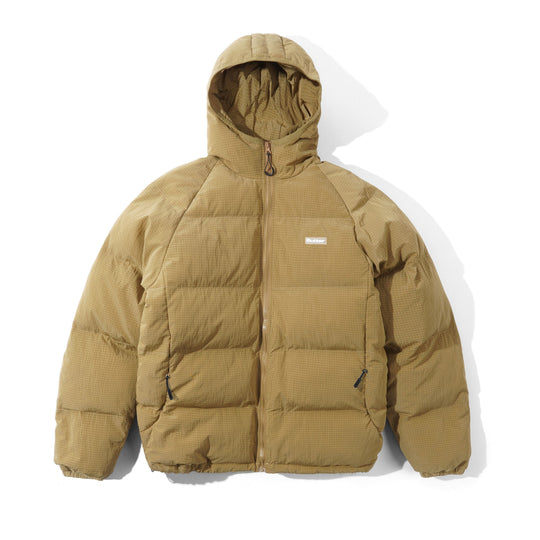 Hooded Puffer Jacket, Tan