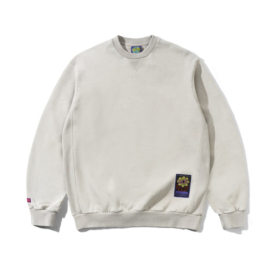 Ideas Crewneck, Distressed Cement