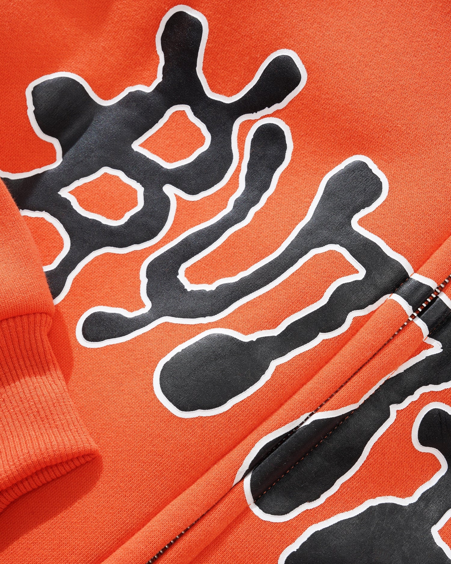 Ink Zip-Thru Hood, Orange