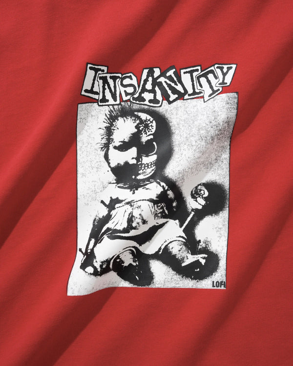 Lo-Fi Insanity Tee, Red