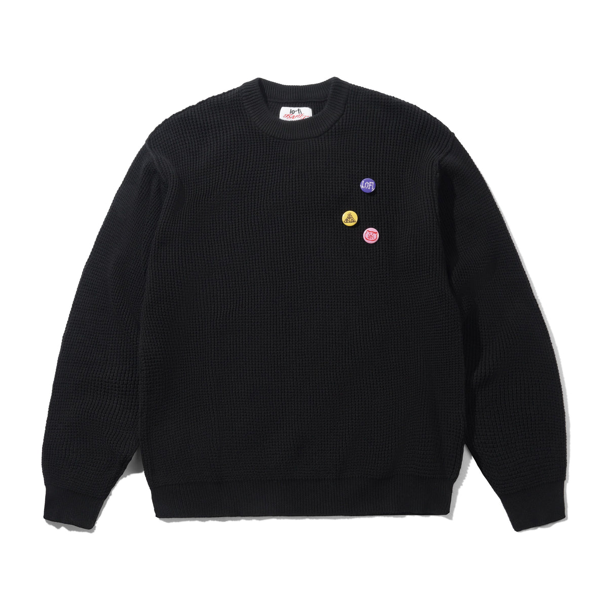 Inverse Knit Sweater, Black