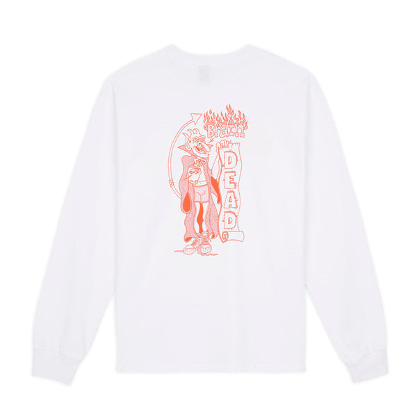 Brain Dead Judgement L/S Tee, White