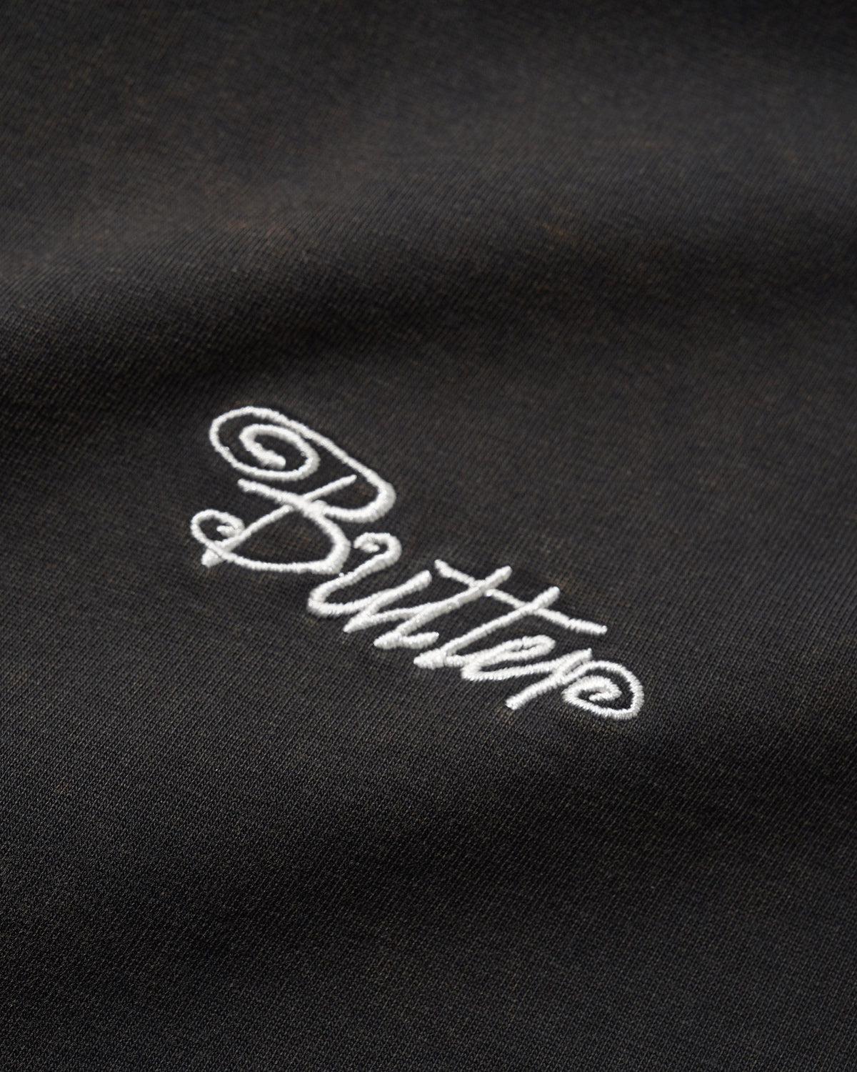 Jive Overlock Stitch Tee, Distressed Black