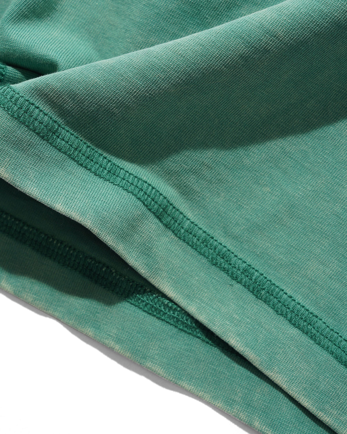 Jive Overlock Stitch Tee, Distressed Jade