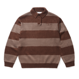 Jive Stripe Knit Sweater, Chocolate