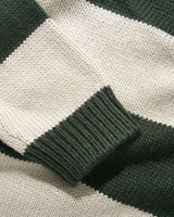 Jive Stripe Knit Sweater, Forest / Cream