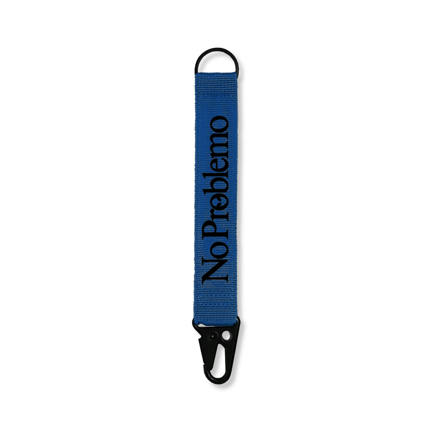 Mini Problemo Carabiner Keychain, Blue