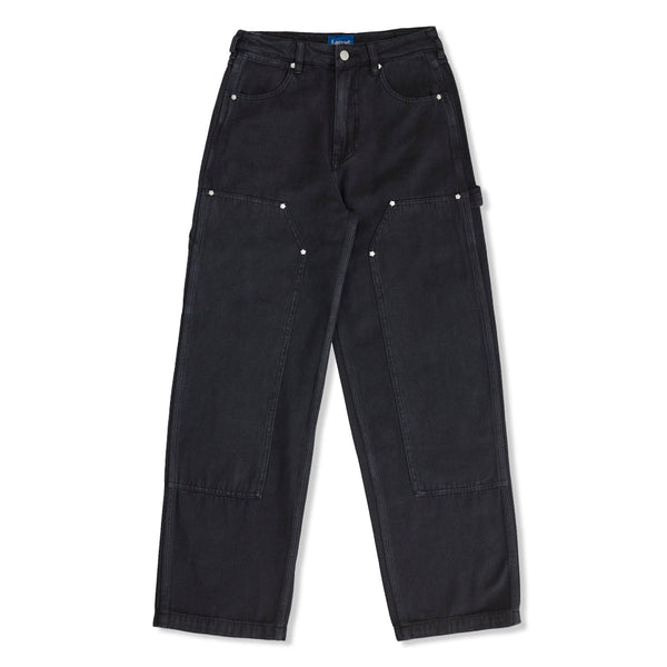 Larriet Women's Double Knee Carpenter Pant, Used Black