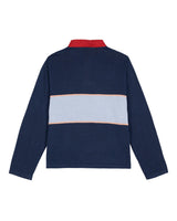 Lifted Stripe L/S Rugby Shirt, Navy Multi