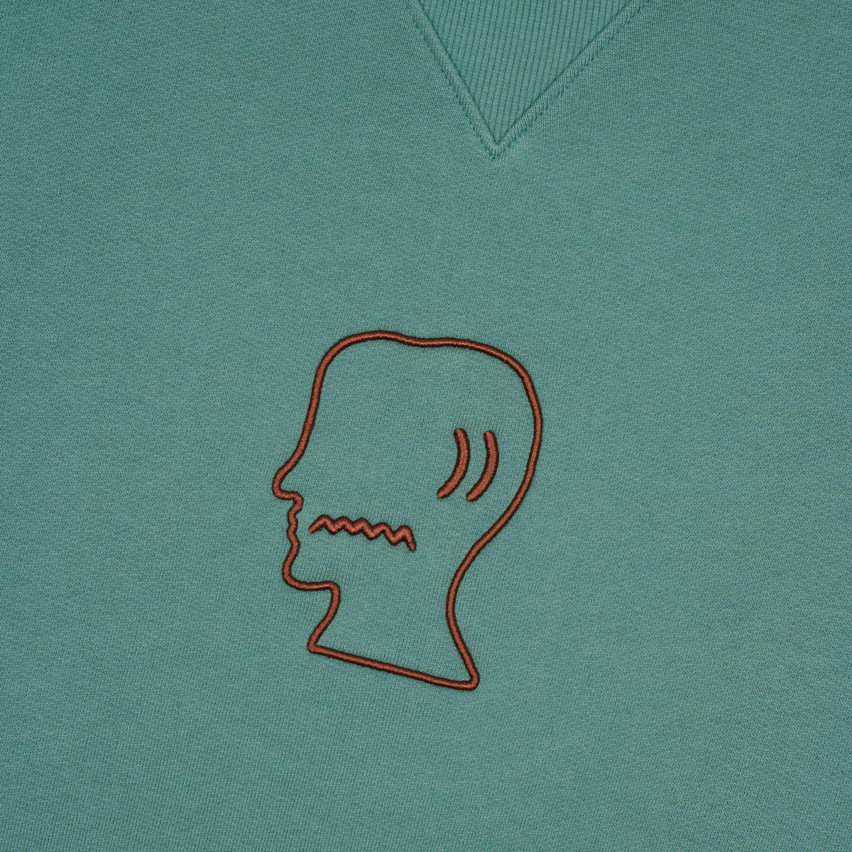 Logo Head Raglan Crewneck, Avocado