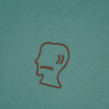 Logo Head Raglan Crewneck, Avocado
