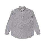 L/S Button Up Shirt, Grey / Peach