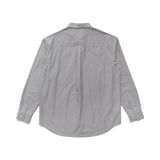 L/S Button Up Shirt, Grey / Peach