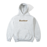 Leopard Print Logo Pullover Hood, Ash