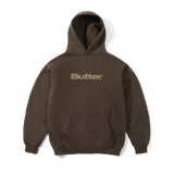 Leopard Print Logo Pullover Hood, Brown