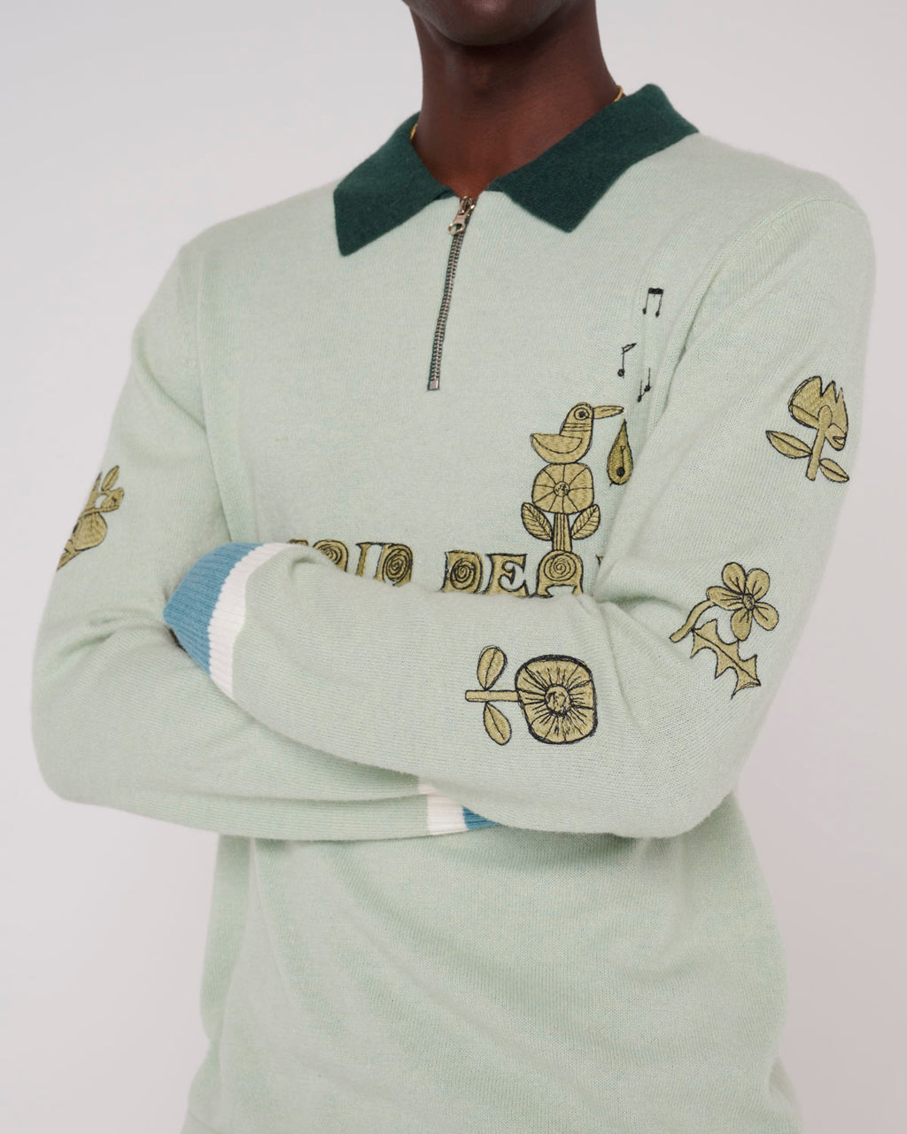 Lex Half Zip Sweater, Mint