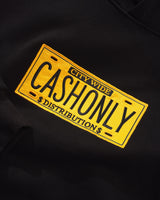 License Plate Pullover Hood, Black