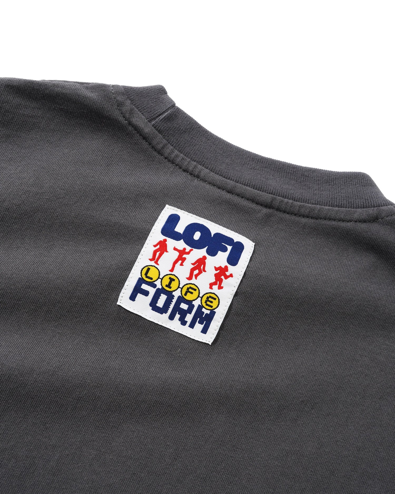 Life Form Tee, Washed Black