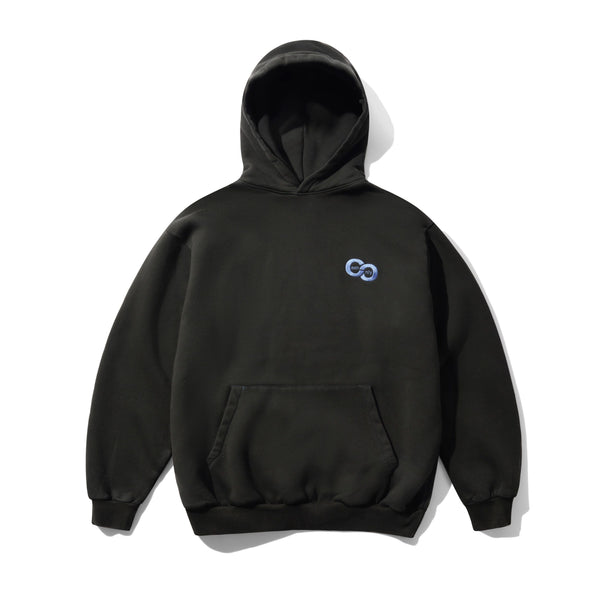 Cash Only Linked Pigment Dye Pullover Hood, Washed Black