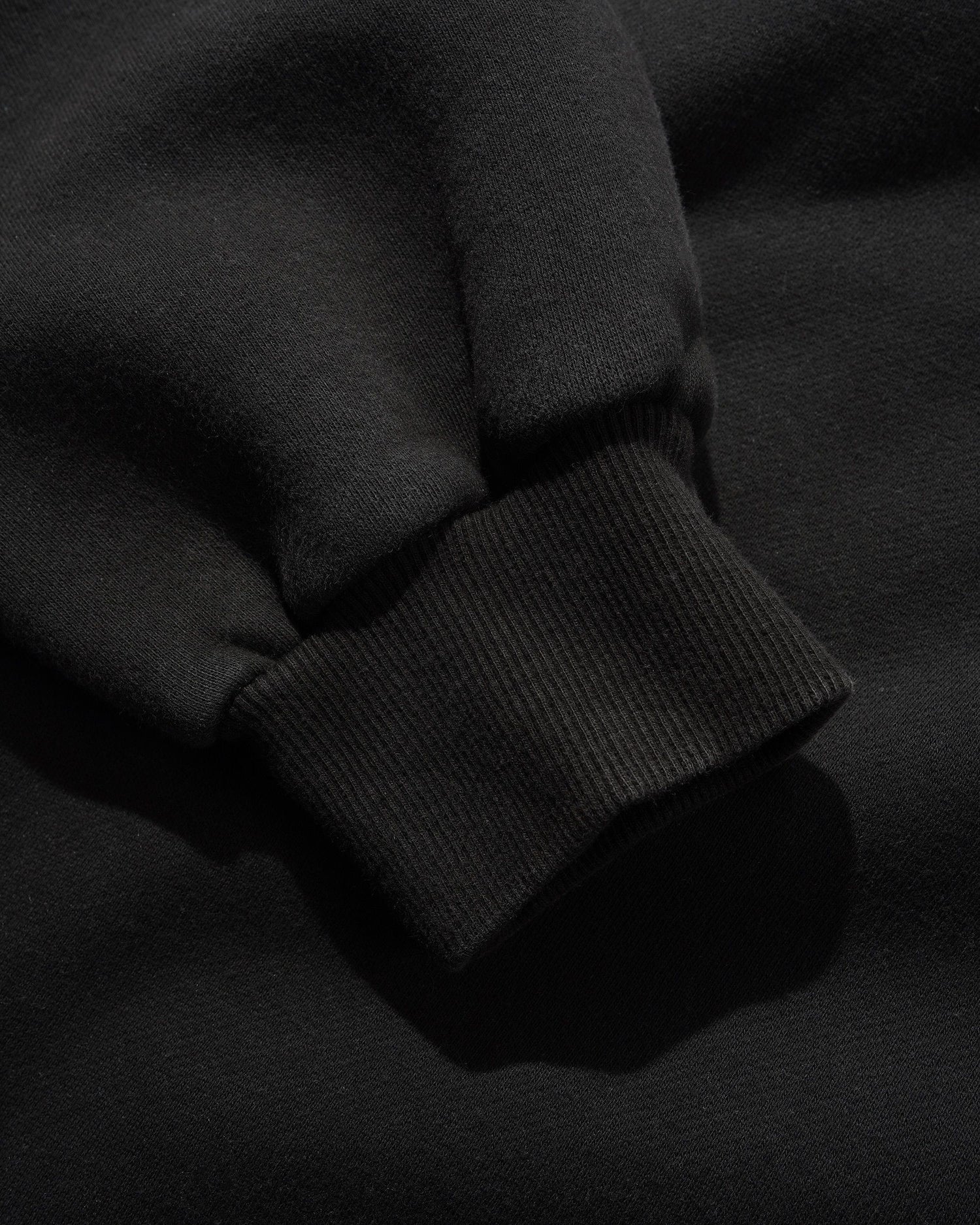 Linked Pigment Dye Pullover Hood, Washed Black