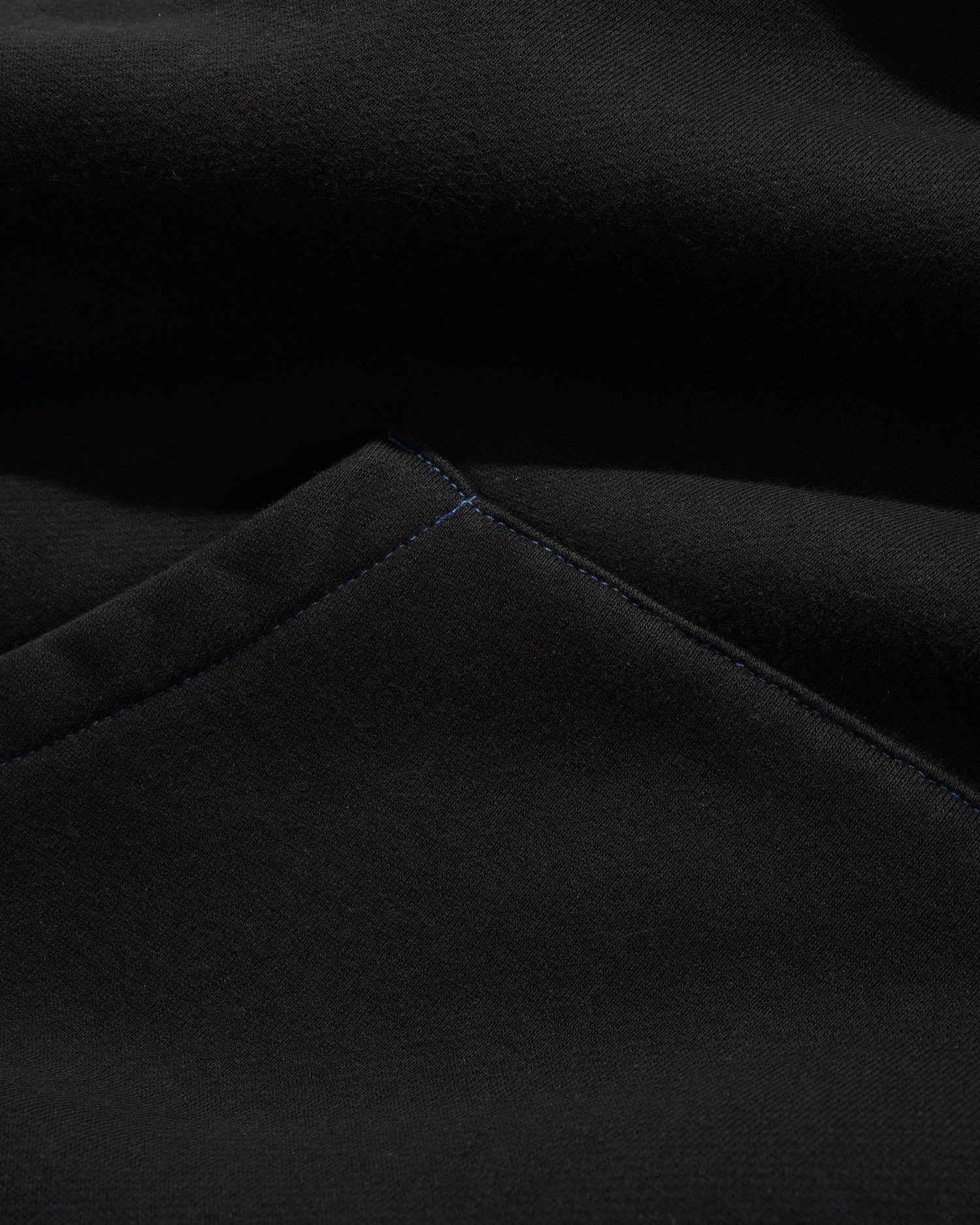 Linked Pigment Dye Pullover Hood, Washed Black