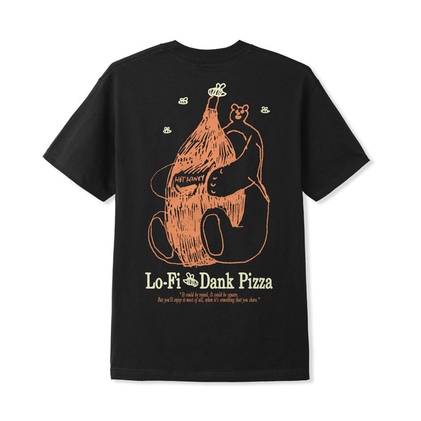 Lo-Fi Dank Pizza Tee, Black